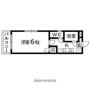 アクティブパレス百合ヶ丘B8【1号室】の間取り