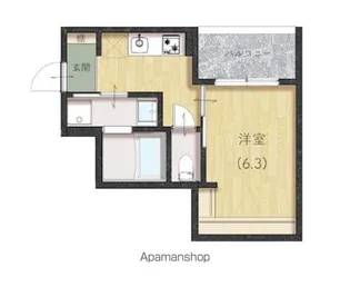 Comfort三吉南【2階】の間取り
