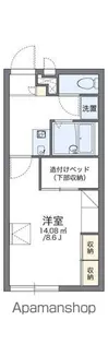 レオパレストホリ【110号室】の間取り