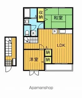 ヒルズアイルトンⅢ【2階】の間取り