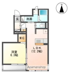 ユニヴァリィ サクセス【1階】の間取り
