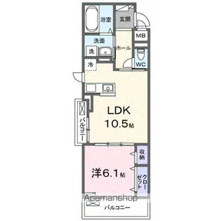 フィオーレ【2階】の間取り