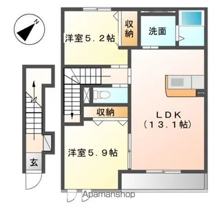 グランヒルズ(GRAN HILLS)【2階】の間取り