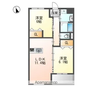 グランチェスタⅡ【3階】の間取り