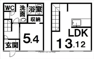 GIULIA EST(ジュリアエスト)【Ⅲ号室】の間取り