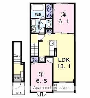 シェラタン(SHERATAN)【2階】の間取り