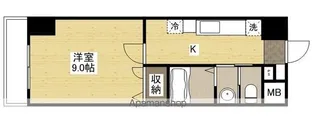 シャトー広島【811号室】の間取り