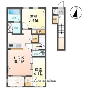 グラシアスA【202号室】の間取り