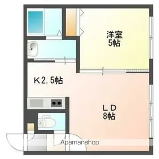 エターナル一番館【2階】の間取り
