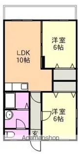 ハイツP&B【2階】の間取り