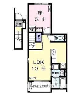 ブリッサ港西Ⅱ【2階】の間取り