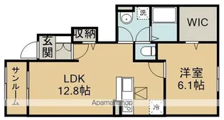 ボヌール【1階】の間取り