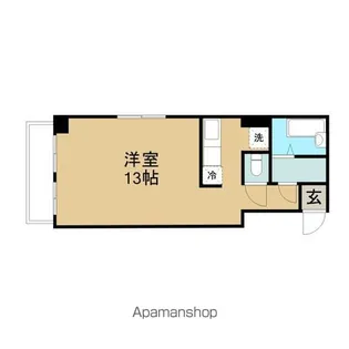 1Rの間取り画像