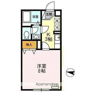 セジュール古舘【1階】の間取り