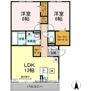 ラフィネ A【3階】の間取り