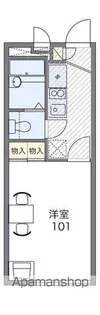 レオパレスアイリス【103号室】の間取り