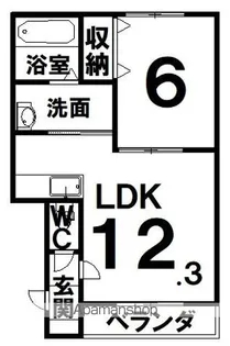 CARDANO(カルダノ)【202号室】の間取り