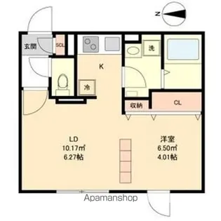 BRANCHE覚王山Ⅱ【4階】の間取り