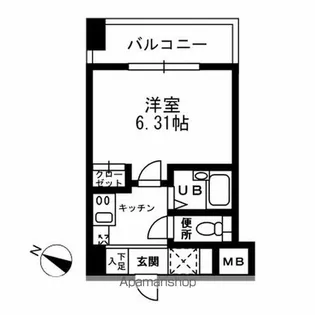 レジディア三越前【2階】の間取り