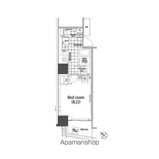 パークハビオ赤坂タワー【14階】の間取り