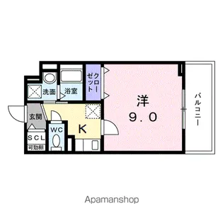 CLARUS(クラルス)【3階】の間取り