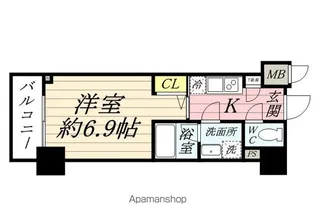 神奈川県横浜市神奈川区神奈川2丁目【マンション】の間取り