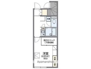 レオパレスあいづ【105号室】の間取り