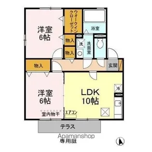 リヴェール東山【1階】の間取り