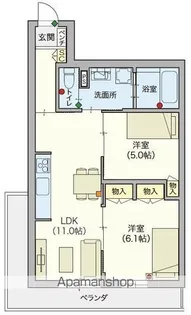 シニア限定ヘーベルVILLAGE 松戸二十世紀が丘 ヘーベ【2階】の間取り