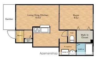 コンチェルト A棟【101号室】の間取り