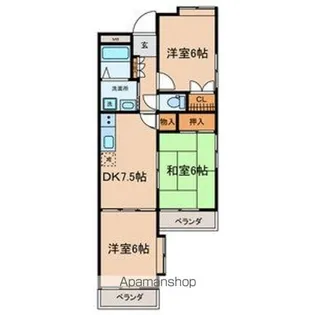 エクセル苗代【1階】の間取り