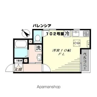 バレンシア【1階】の間取り