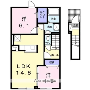 セクション ヴィラ【2階】の間取り