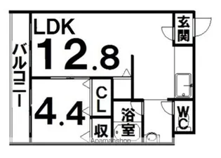 VIL・LA・AVANTGARDE(ヴィラアバンギャルド)【3C号室】の間取り