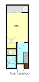 YARD HOUSE17【207号室】の間取り