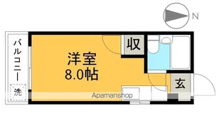 コーポグランプリ【4階】の間取り