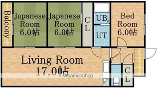 コスモロイヤル東苗穂A棟【316号室】の間取り
