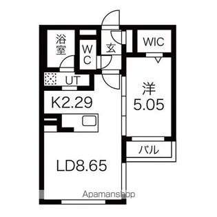 グランドサクセス本郷通【201号室】の間取り