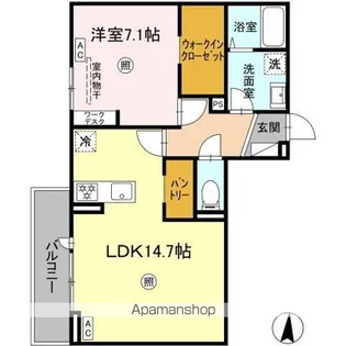 PREMILIFE石垣東【2階】の間取り