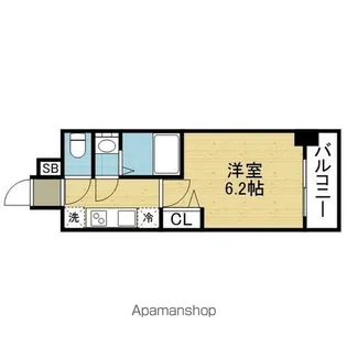プレリス北巽駅前ラバルス【2階】の間取り