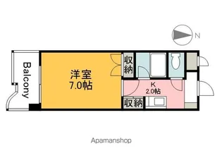 ジュネス山城【504号室】の間取り