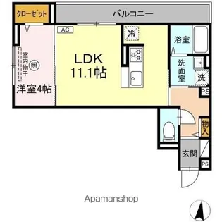 D-residence諸岡【2階】の間取り