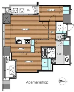 White Tower Hamamatsucho【23階】の間取り