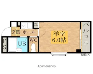 ドミール小松里【3階】の間取り