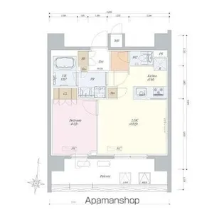 東京都中野区新井1丁目【マンション】の間取り