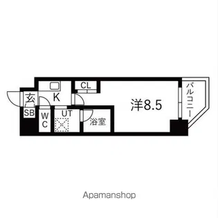 K−RESIDENCE蒲田【601号室】の間取り