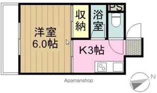 LAHALE持田【103号室】の間取り