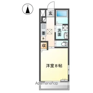 1Kの間取り画像