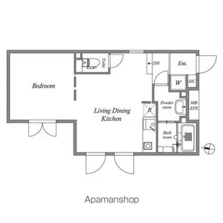 ALERO参宮橋【1階】の間取り