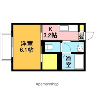 スカイコートⅠ【207号室】の間取り